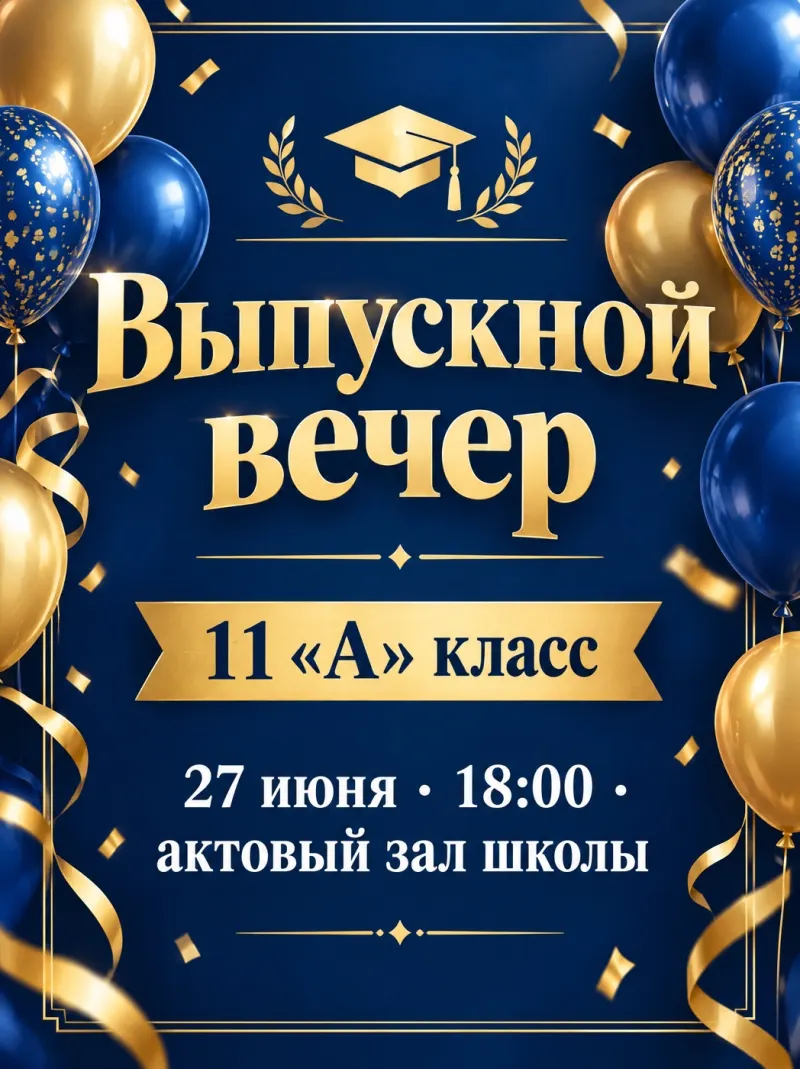 Приглашение на выпускной вечер