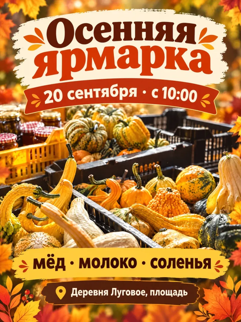 Афиша осенней ярмарки